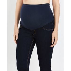 Indigo Blue Fit Belly Maternity Jeans Blue Small